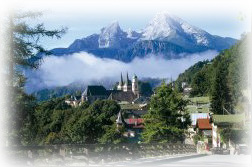 Berchtesgaden mit Blick auf den Watzmann